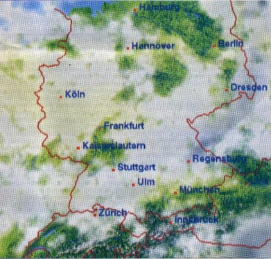 meteo dallo Stuttgarter Zeitung del 10 agosto 1999